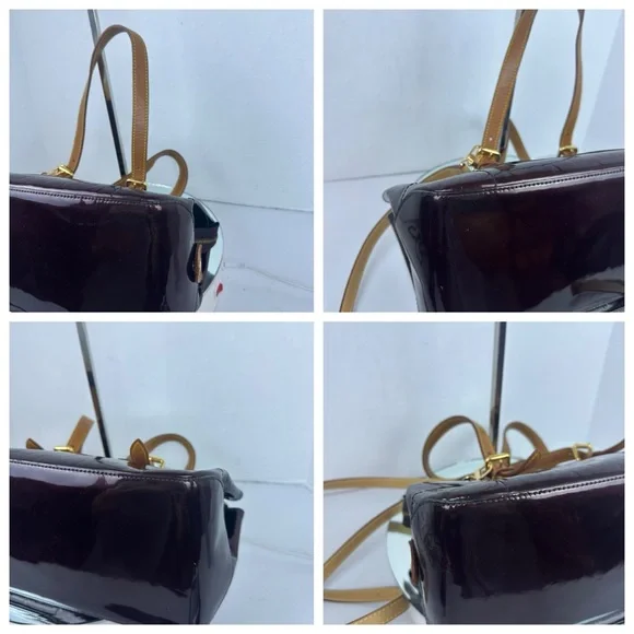 Louis Vuitton LV Hand Bag Vernis Purple Rosewood Auenue - Picture 8 of 13